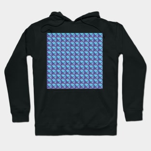 Blue and Purple Pattern Hoodie